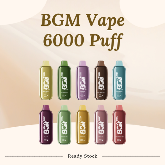 BGM Vape 6000 Puffs Disposable Pod Device available in Malaysia