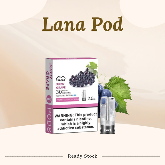 Lana Pod 2.5ml Transparent Cartridge with LED Light - Compatible with RELX and SP2 Malaysia