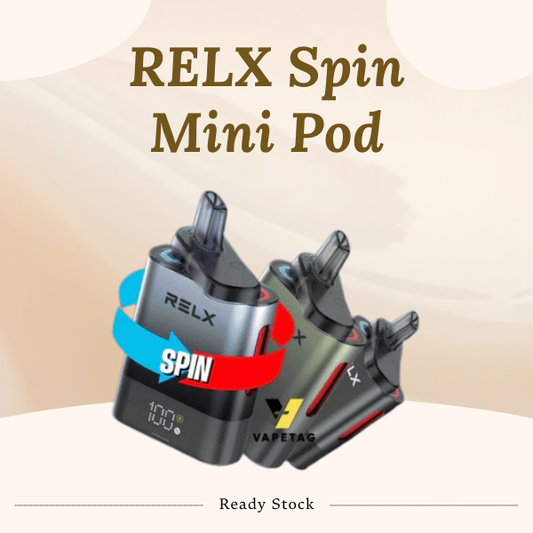 RELX Spin Mini Dual Flavor Device 5000 Puffs with Mesh Coil and Battery Indicator Malaysia